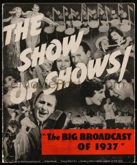 2f0203 BIG BROADCAST OF 1937 pressbook 1936 Jack Benny, Burns & Allen, Goodman, Martha Raye, rare!
