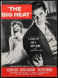 2f0204 BIG HEAT pressbook 1953 hard cop Glenn Ford & soft dame Gloria Grahame, Fritz Lang noir!