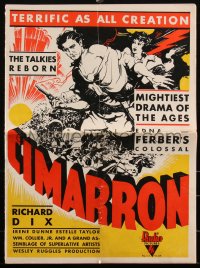 2f0219 CIMARRON pressbook 1931 Richard Dix & Irene Dunne in Best Picture Oscar-winner western, rare!
