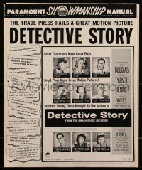 2f0230 DETECTIVE STORY pressbook 1951 William Wyler, Kirk Douglas, Eleanor Parker, William Bendix
