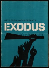 2f0243 EXODUS pressbook 1961 directed by Otto Preminger, lots of Saul Bass artwork throughout, rare!