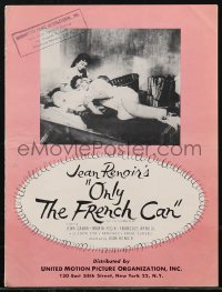 2f0409 FRENCH CANCAN pressbook 1955 Jean Renoir, Arnoul, Moulin Rouge, Only the French Can!