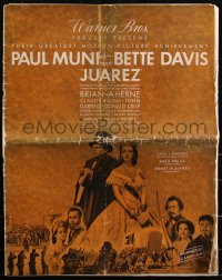2f0281 JUAREZ pressbook 1939 Bette Davis, Paul Muni, Aherne, Rains, Garfield, Dieterle, ultra rare!