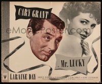 2f0310 MR. LUCKY pressbook 1943 great images of gambler Cary Grant & pretty Laraine Day, ultra rare!