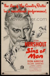 2f0352 SINS OF MAN pressbook 1936 great art of aged Austrian bell ringer Jean Hersholt & top cast!