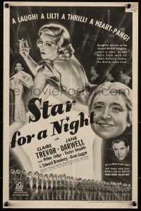 2f0358 STAR FOR A NIGHT pressbook 1936 Claire Trevor, Jane Darwell & lots of sexy showgirls, rare!