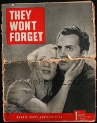 2f0370 THEY WON'T FORGET pressbook 1937 1st Lana Turner, real case of Jewish man killed, ultra rare!
