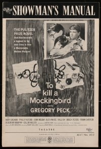 2f0373 TO KILL A MOCKINGBIRD pressbook 1962 Gregory Peck, from Harper Lee's classic novel!