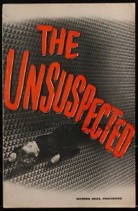 2f0382 UNSUSPECTED pressbook 1947 Joan Caulfield, Claude Rains, Michael Curtiz noir, ultra rare!