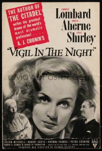 2f0383 VIGIL IN THE NIGHT pressbook 1940 Carole Lombard, Brian Aherne, George Stevens, ultra rare!