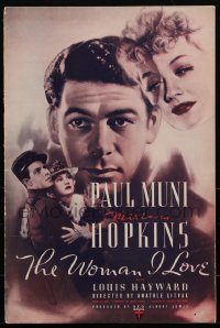 2f0393 WOMAN I LOVE pressbook 1937 Paul Muni, Miriam Hopkins & Louis Hayward in WWI romance, rare!
