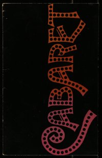2f0583 CABARET souvenir program book 1972 Liza Minnelli in Nazi Germany, directed by Bob Fosse