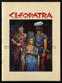 2f0584 CLEOPATRA souvenir program book 1964 Elizabeth Taylor, Burton, Harrison, Terpning art!