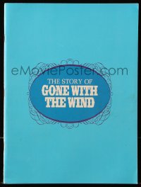 2f0587 GONE WITH THE WIND souvenir program book R1967 the story behind the most classic movie!