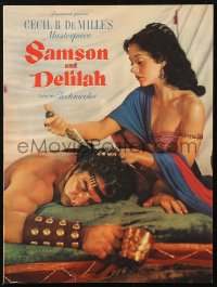 2f0592 SAMSON & DELILAH souvenir program book 1949 Hedy Lamarr & Victor Mature, DeMille classic!