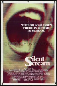2f0871 SILENT SCREAM 1sh 1980 Barbara Steele, terror so sudden there is no time to scream!