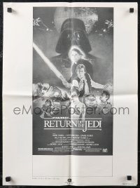 2f0500 RETURN OF THE JEDI 6-2-83 ad slick 1983 George Lucas, Mark Hamill, Harrison Ford, Sano art!