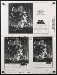 2f0502 STAR WARS 5-24-77 ad slick 1977 George Lucas, Tom Jung and Greg & Tim Hildebrandt artwork!