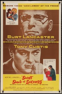 2f0883 SWEET SMELL OF SUCCESS 1sh 1957 Burt Lancaster as J.J. Hunsecker, Tony Curtis as Sidney Falco!