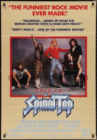 2f0887 THIS IS SPINAL TAP 1sh 1984 Rob Reiner rock & roll cult classic, great band portrait!