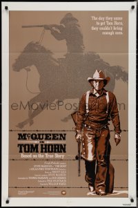 2f0892 TOM HORN int'l 1sh 1980 see cowboy Steve McQueen in the title role before he sees you!