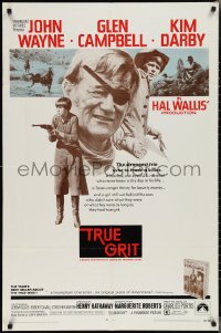 2f0896 TRUE GRIT 1sh 1969 John Wayne as Rooster Cogburn, Kim Darby, Glen Campbell