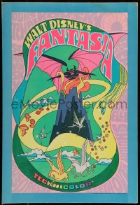 2f0027 FANTASIA WC R1970 Disney classic musical, great psychedelic fantasy artwork!
