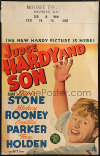 2f0031 JUDGE HARDY & SON WC 1939 great close up of smiling Mickey Rooney as Andy Hardy!
