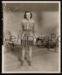 2f1740 ANNIE GET YOUR GUN 2 8x10 stills 1950 Judy Garland wardrobe test, she was replaced, ultra rare!