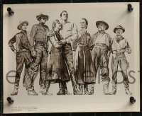 2f1666 BIG COUNTRY 7 8x10 stills 1958 Jean Simmons & Gregory Peck, all with artwork!