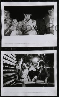 2f1701 CLOCKWORK ORANGE 4 deluxe 8x10 stills 1972 Kubrick, Malcolm McDowell & droogs, Korova Milk Bar!