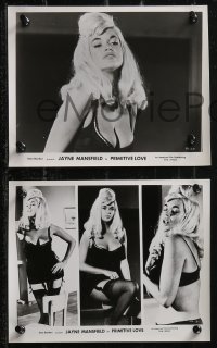 2f1593 PRIMITIVE LOVE 25 8x10 stills 1966 sexiest Jayne Mansfield, stripping, ultra rare!