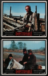 2f0467 UNFORGIVEN 8 French LCs 1992 great images of gunslinger Clint Eastwood, Gene Hackman!