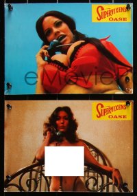2f0457 SUPER VIXENS 16 export German LCs 1977 Russ Meyer, sexy Shari Eubank is TOO MUCH for 1 movie!