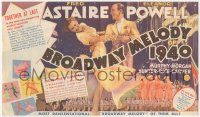 2f1472 BROADWAY MELODY OF 1940 herald 1940 Fred Astaire dancing with Eleanor Powell, very rare!