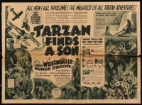 2f0617 TARZAN FINDS A SON herald 1939 Johnny Weissmuller, Maureen O'Sullivan, Sheffield, very rare!