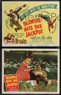 2f0955 BLONDIE HITS THE JACKPOT 8 LCs 1949 Penny Singleton & Arthur Lake, go nuts with the Bumsteads!