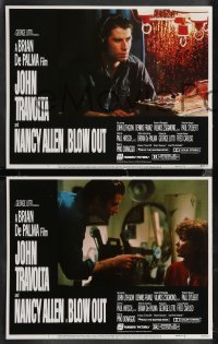 2f0956 BLOW OUT 8 LCs 1981 John Travolta, Brian De Palma, murder has a sound all of its own!