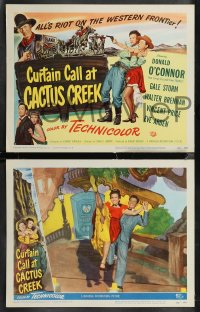 2f0967 CURTAIN CALL AT CACTUS CREEK 8 LCs 1950 Donald O'Connor, Gale Storm, Vincent Price!