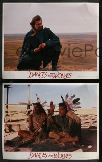 2f1053 DANCES WITH WOLVES 4 LCs 1990 Graham Greene, Kevin Costner & Native American Indians!