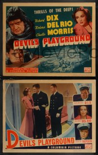 2f0969 DEVIL'S PLAYGROUND 8 LCs 1936 Richard Dix, Dolores Del Rio, Chester Morris, rare complete set!