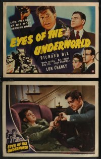 2f0973 EYES OF THE UNDERWORLD 8 LCs 1942 Lon Chaney Jr., Richard Dix, Porter & Barrie, complete!
