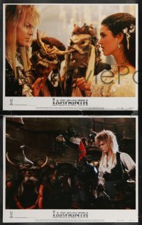 2f0994 LABYRINTH 8 LCs 1986 Jim Henson, wild images of David Bowie, Jennifer Connelly!