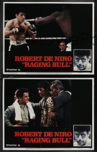 2f1015 RAGING BULL 8 LCs 1980 Martin Scorsese boxing classic, Robert De Niro as boxer Jake LaMotta!