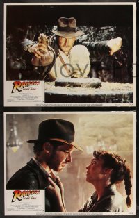 2f1016 RAIDERS OF THE LOST ARK 8 LCs 1981 Harrison Ford, George Lucas & Steven Spielberg classic!