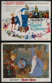 2f0942 SWORD IN THE STONE 9 LCs 1964 Disney's cartoon story of young King Arthur & Merlin the Wizard!