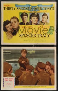 2f1025 THIRTY SECONDS OVER TOKYO 8 LCs 1944 images of pilot Spencer Tracy, Robert Walker & Thaxter!