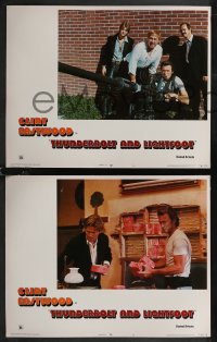 2f1036 THUNDERBOLT & LIGHTFOOT 7 LCs 1974 Clint Eastwood, Jeff Bridges, George Kennedy, Cimino!