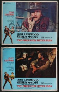 2f1057 TWO MULES FOR SISTER SARA 4 LCs 1970 gunslinger Clint Eastwood & nun Shirley MacLaine!