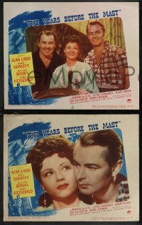 2f1029 TWO YEARS BEFORE THE MAST 8 LCs 1945 Alan Ladd, Brian Donlevy, William Bendix, Fitzgerald!